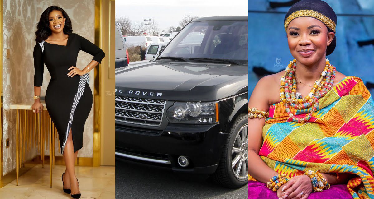 Serwaa Amihere receives A Brand new Range Rover from an unknown Benefactor on her birthday (video)