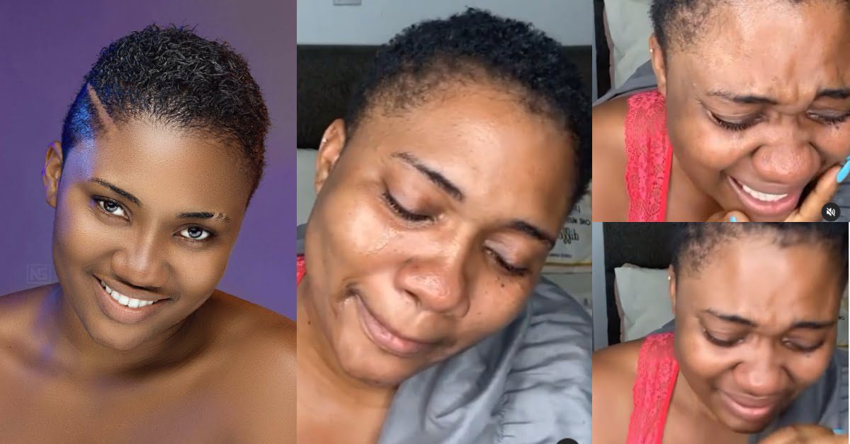 Abena Korkor cries like a baby after Tv3 terminated her contract (video)