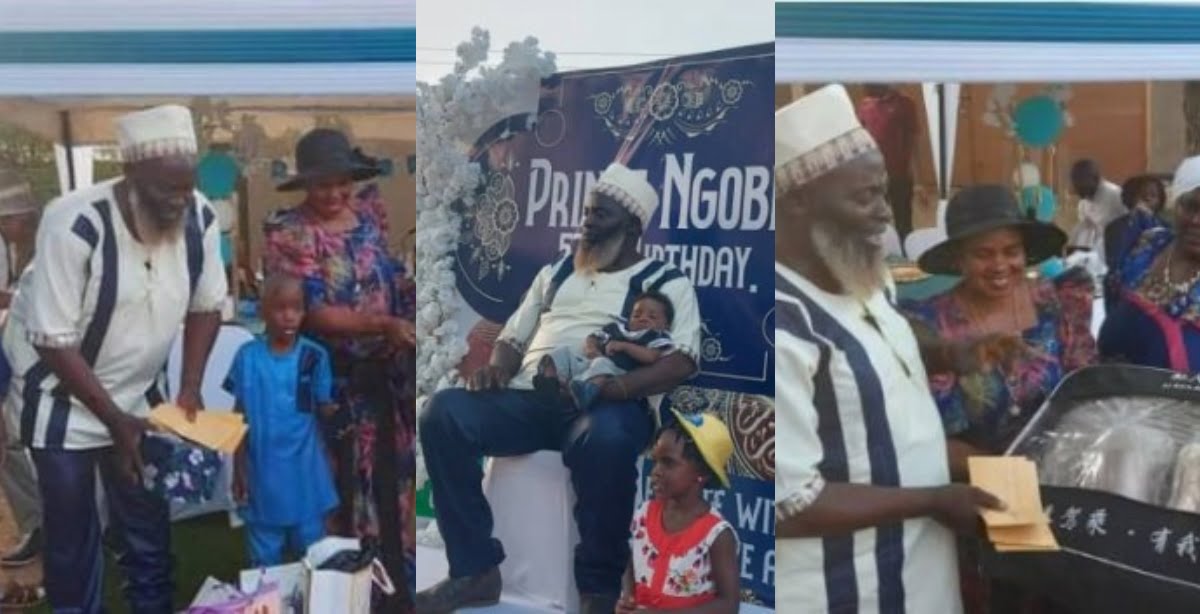 Man in tears as his 5 wives surprises him with gifts on his birthday (photos)