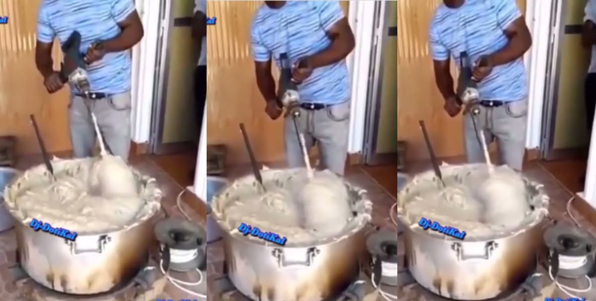 Man invents Banku Stirring Machine in Ghana (video)