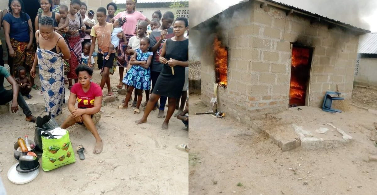 Lady sets boyfriend’s house ablaze over lorry fare to go home after visiting