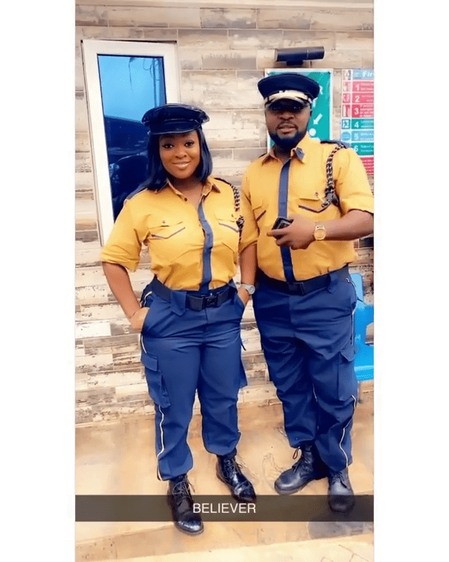 Jackie Appiah storms the internet as she beautifully poses as security in new photos and video