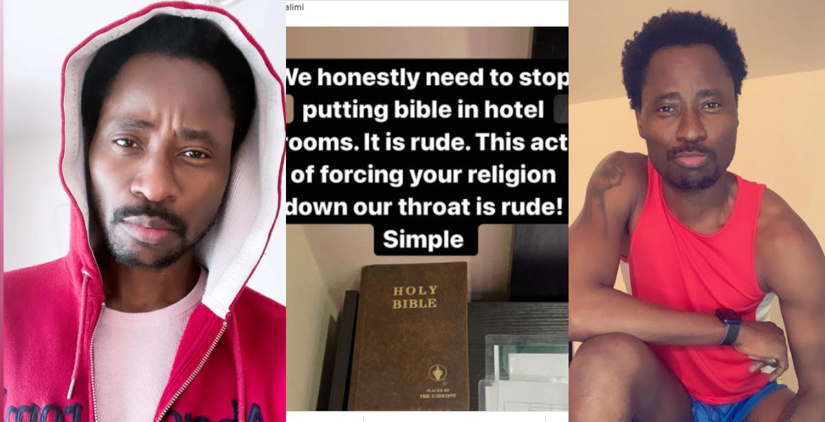 ‘It’s Rude To Put Holy Bibles In Hotel Rooms’ – G@y man says