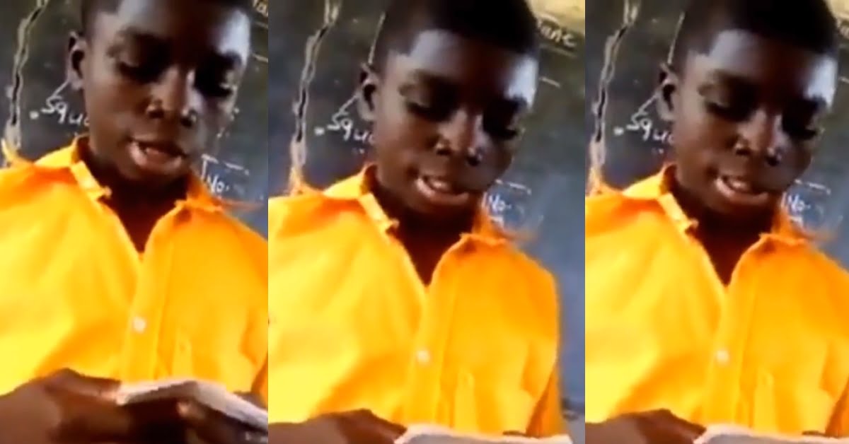"I will not be like Nana Addo who promises and fails"- Aspiring JHS school Prefects reads his manifesto (video)