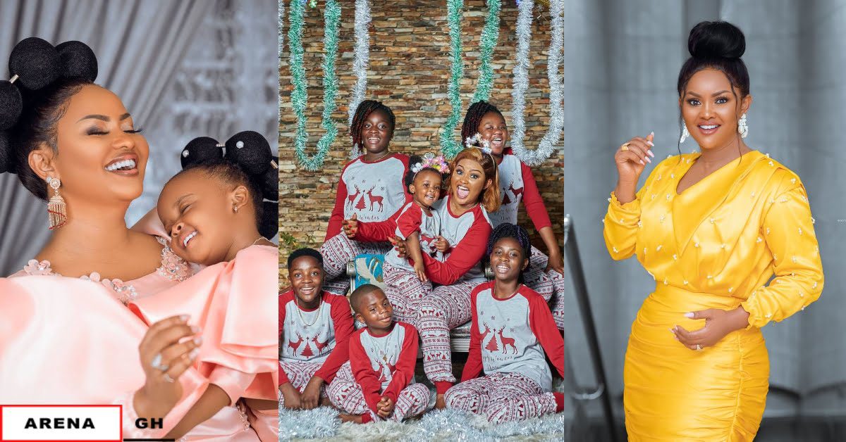 Motherhood is beautiful as Nana Ama Mcbrown shows off all her 5 kids in beautiful photos
