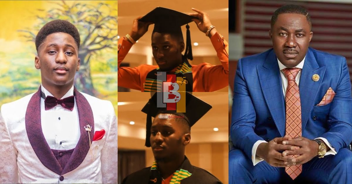Saahene Osei, son of Osei Kwame Despite wows social media with a video of his graduation (video)