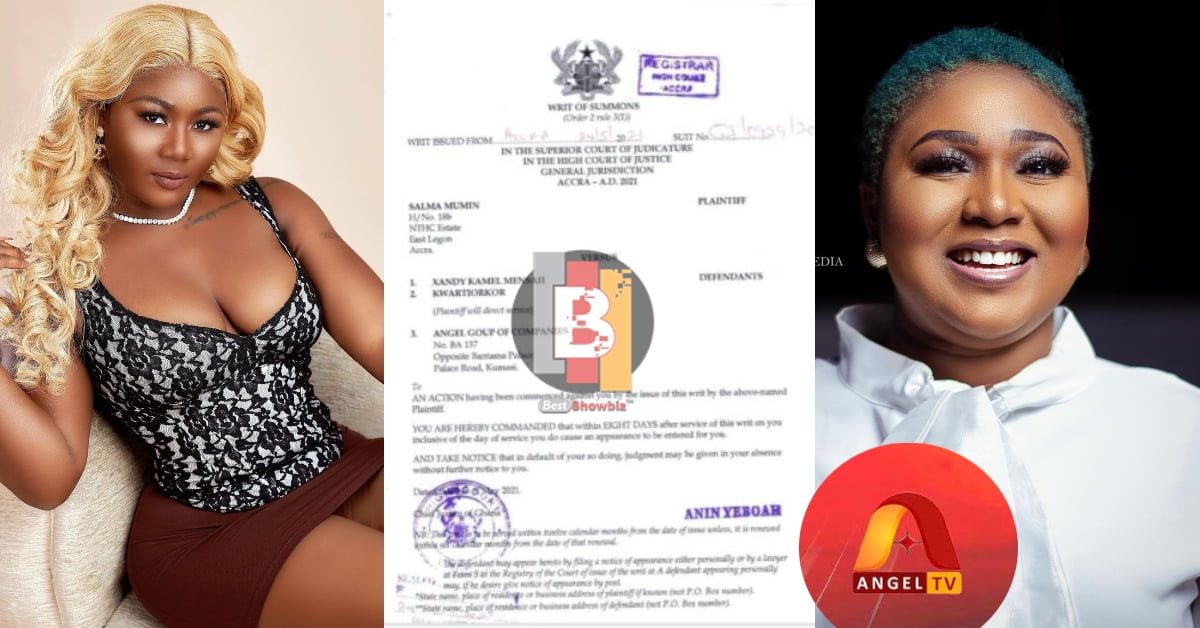 Salma sues Xandy Kamel and Angel TV Ghc 1 million for saying she dates married men.