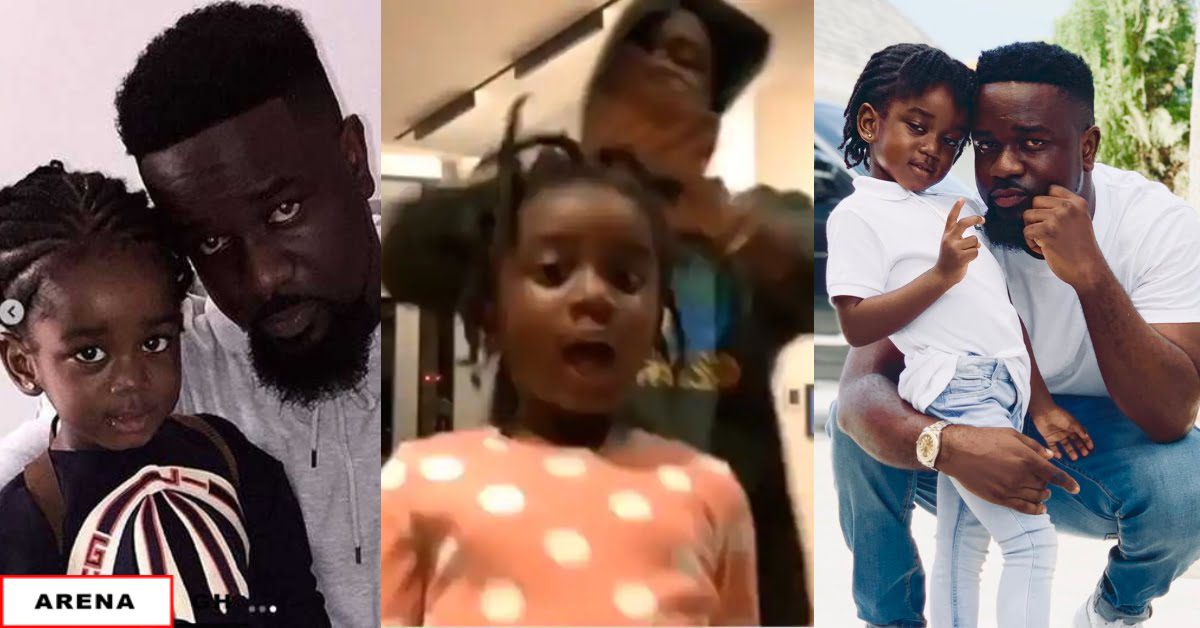 Sarkodie's daughter, Titi copies his dance moves in an adorable new video