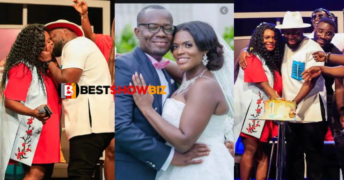 Video: Giovani and wife chops love on live TV as they mark their wedding anniversary