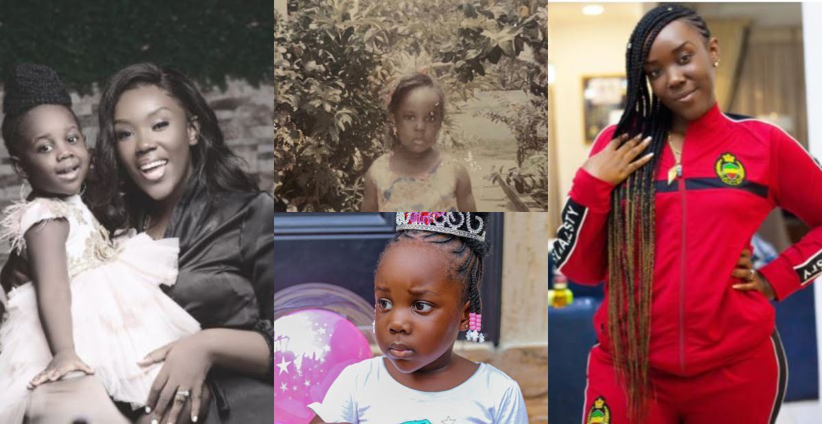 Throwback photo of Stonebwoy's wife, Dr. Louisa looking exactly like their daughter surfaces