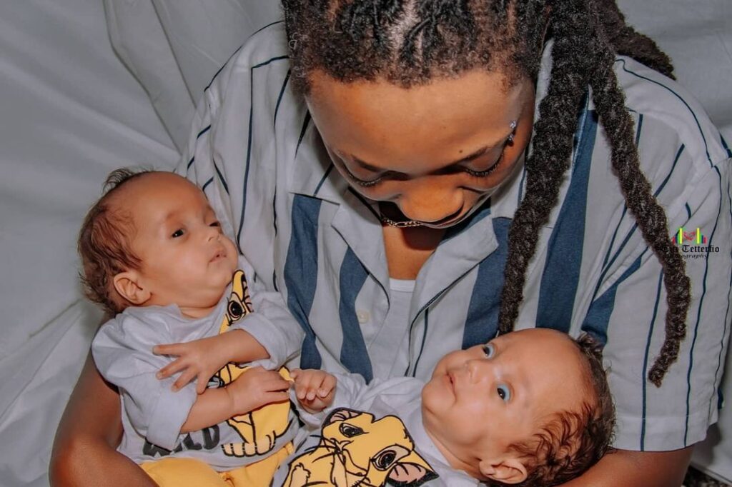 Ghanaian Lesbian Couple takes to Instagram to flaunt their newborn twins.
