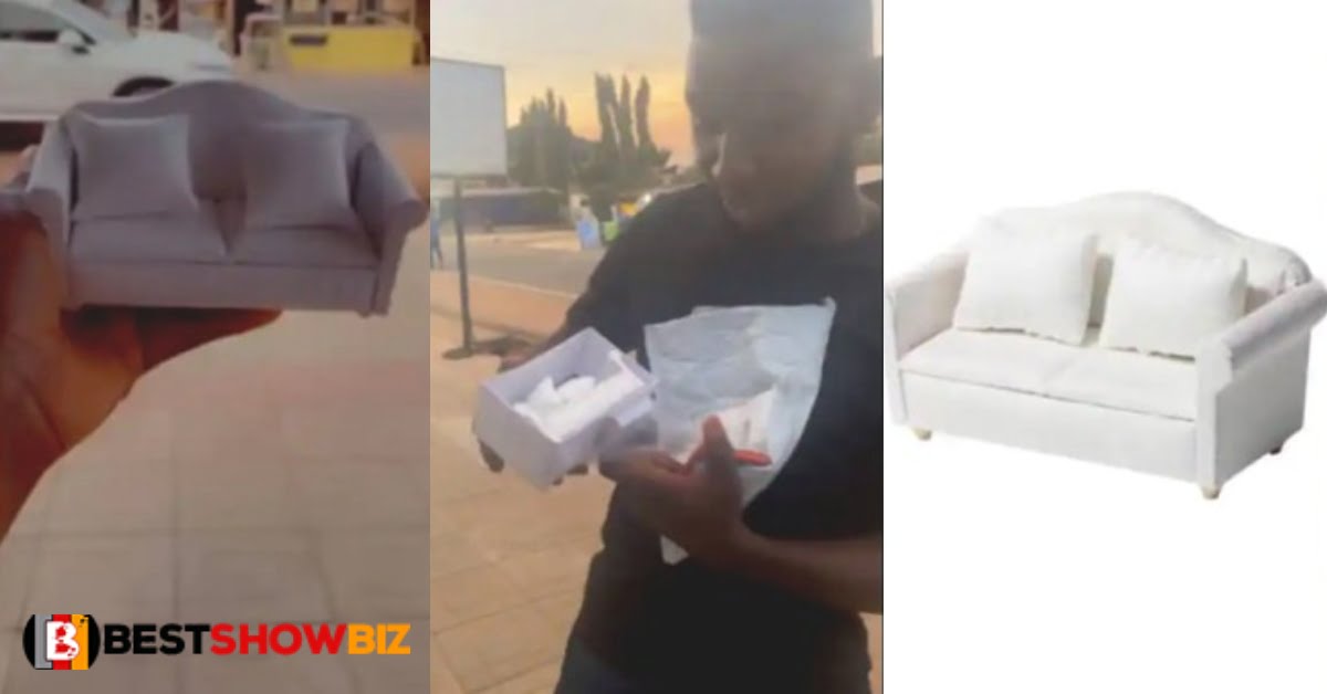Man orders Ghc150 sofa online and got this (photos)