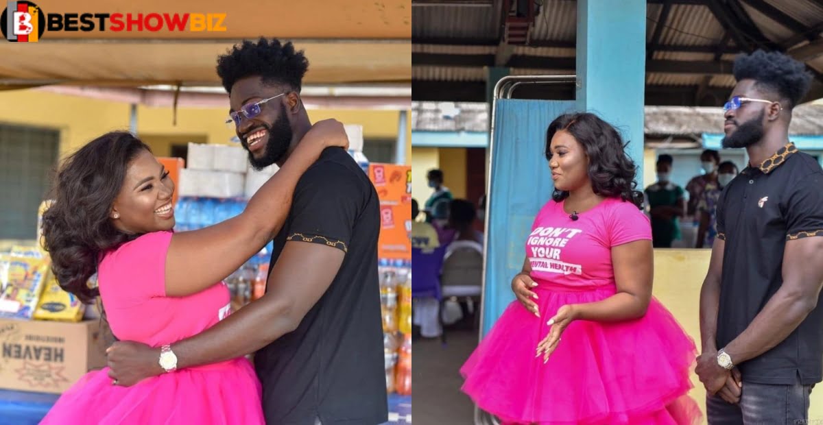 So beautiful! Abena Korkor and her date storms Accra Psychiatric Hospital to make donations - Photos