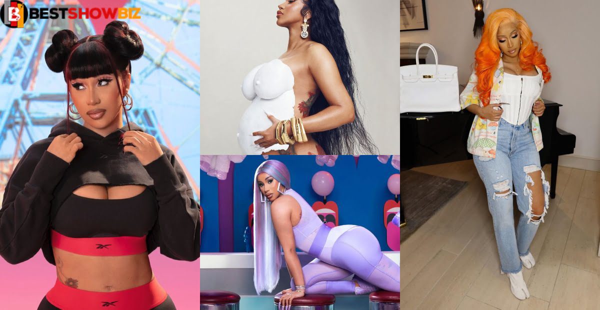 American rapper, Cardi Bi announces 2nd baby as she drops heavy baby bump in new photos