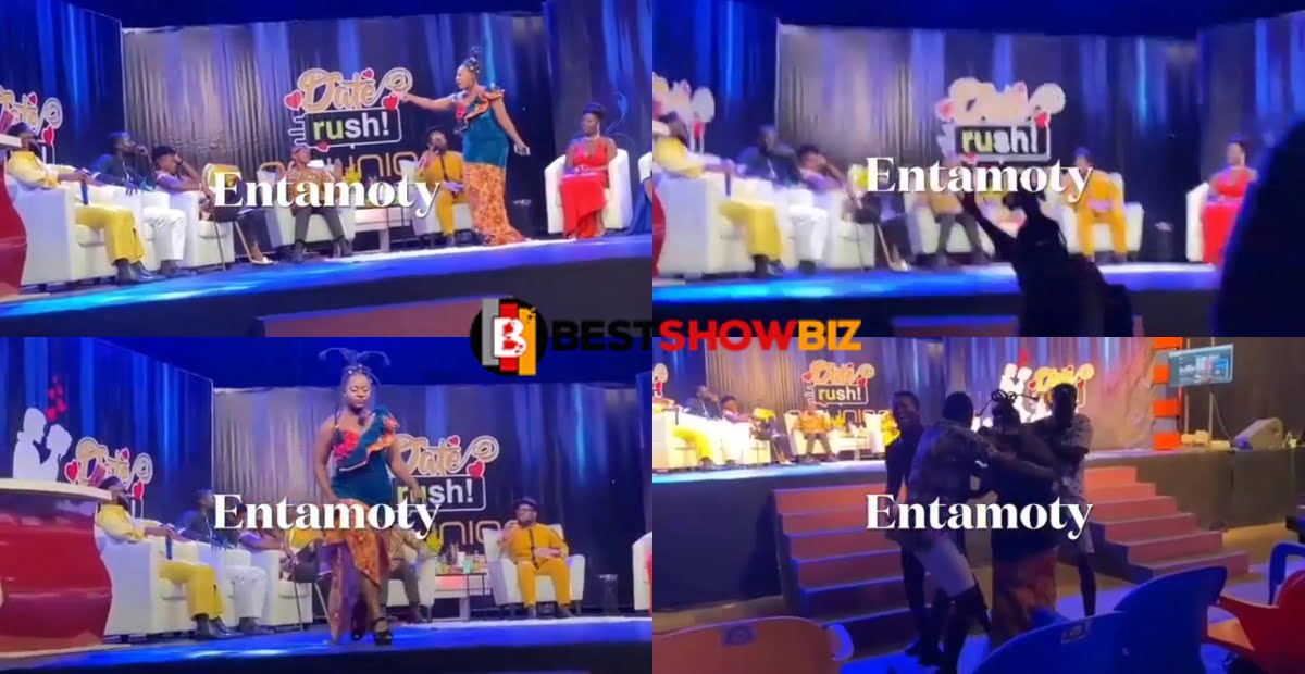 Date Rush: Ruth falls flat on live TV after 'gossiping' about a guy - Video
