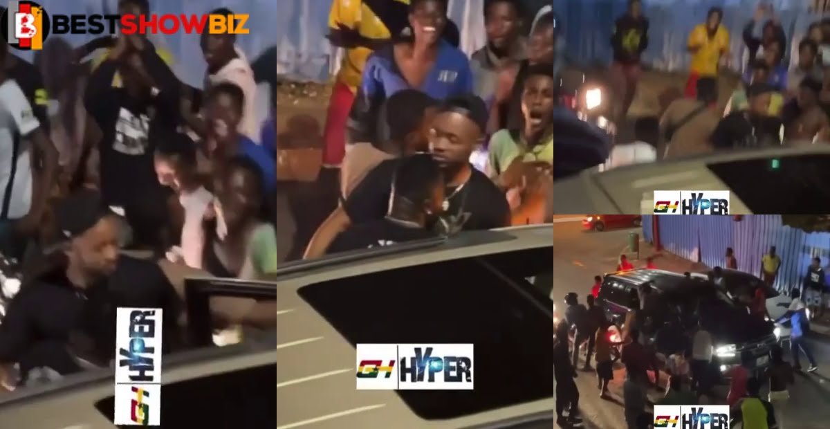 Local Boy gang up on Jordan and Dede Ayew, refuse to let them go until they are given money (video)
