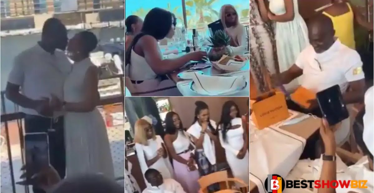 Video: Kennedy Agyapong celebrates 61st birthday with his beautiful 2nd wife & daughters in Dubai