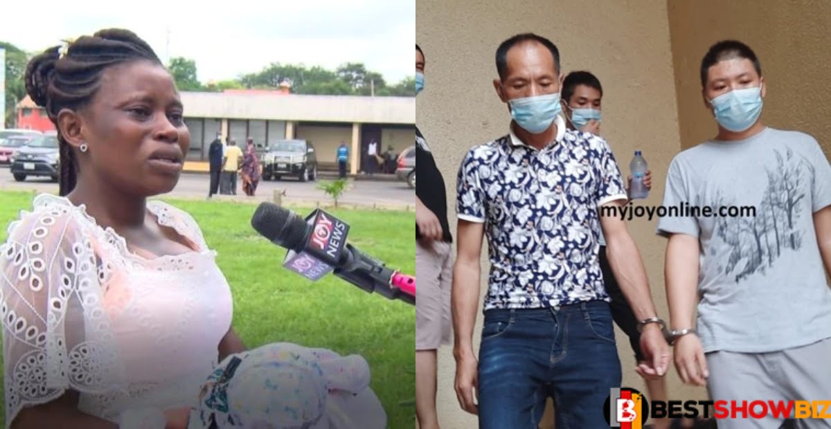 "Who will take care of me and my kids"- wife of arrested Illegal Chinese miner with 4 kids begs the court