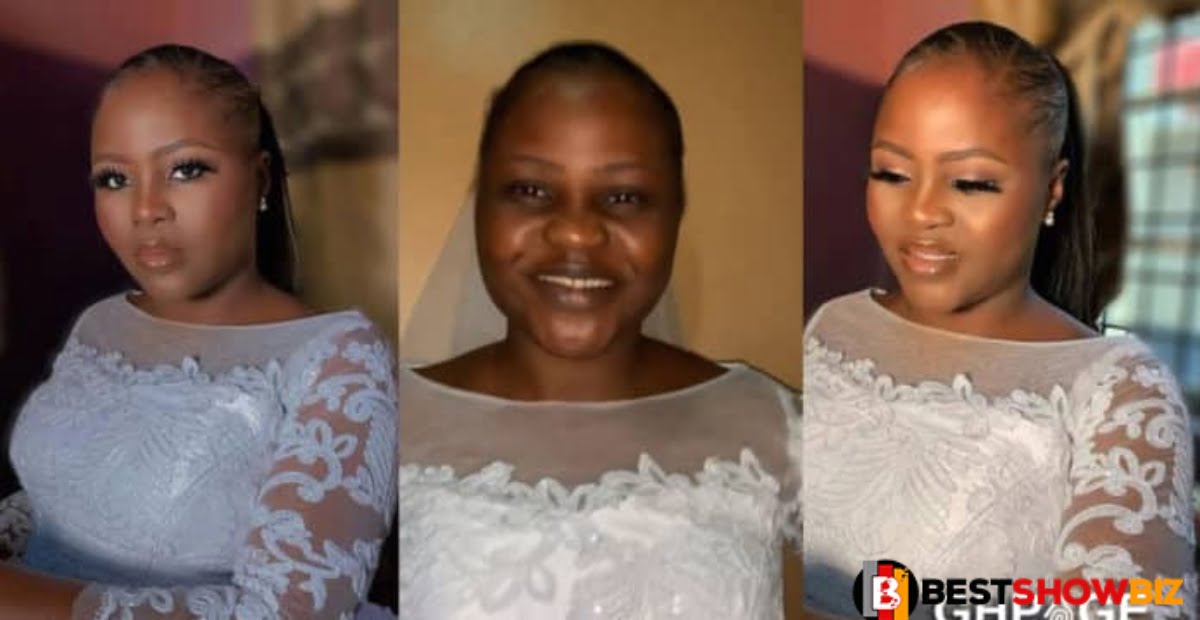 Her Church forced her to clean the makeups before she got married.