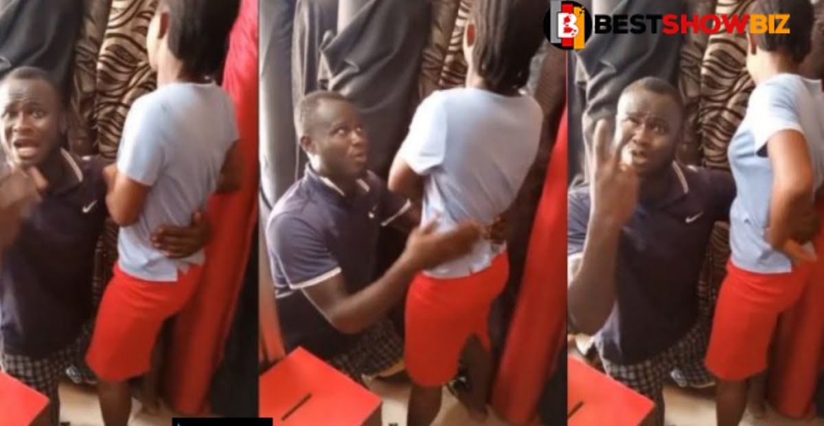 Man begs lady in public after proposing for two years with no positive feedback (video)