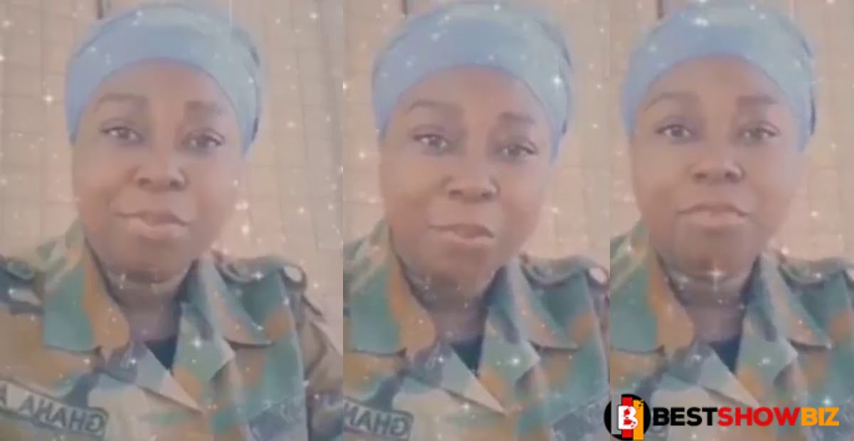 Ghanaian Female soldier takes to social media to search for a husband (video)