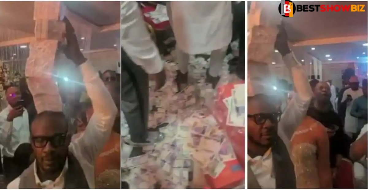 Who said money no Dey: watch video as young men rain money at a party