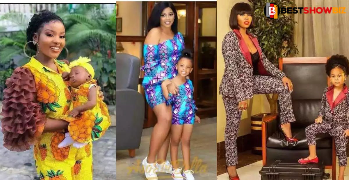 You Must see this Beautiful pictures of mothers and daughters in Matching outfit trending online