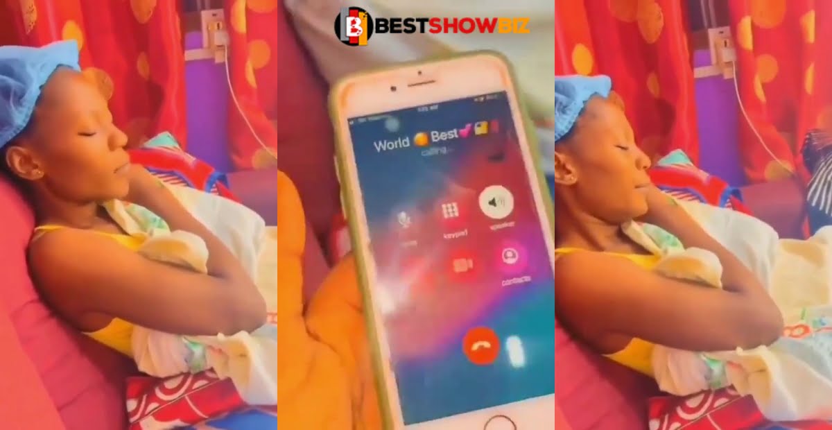 Nana Ama cries like a baby after her boyfriend she calls 'World Best' dumps her (video)