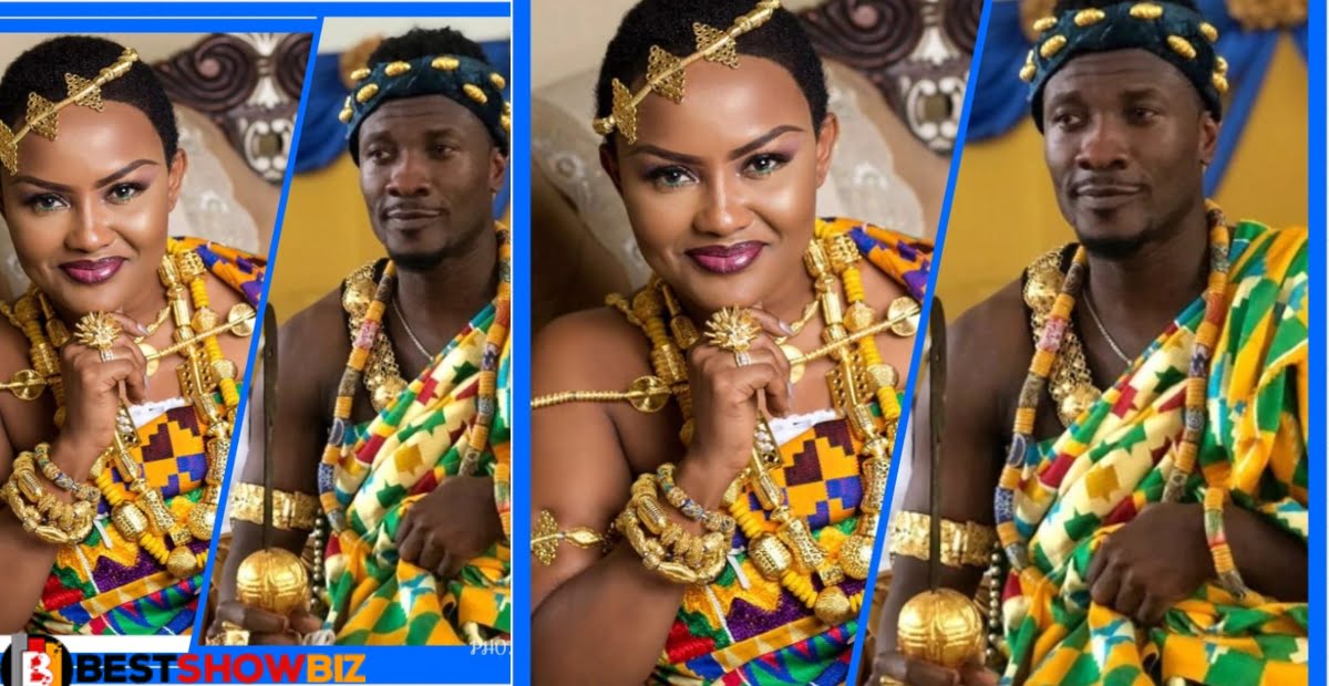 Beautiful photos of Nana Ama Mcbrown and Asamoah Gyan crowned as Queen and King