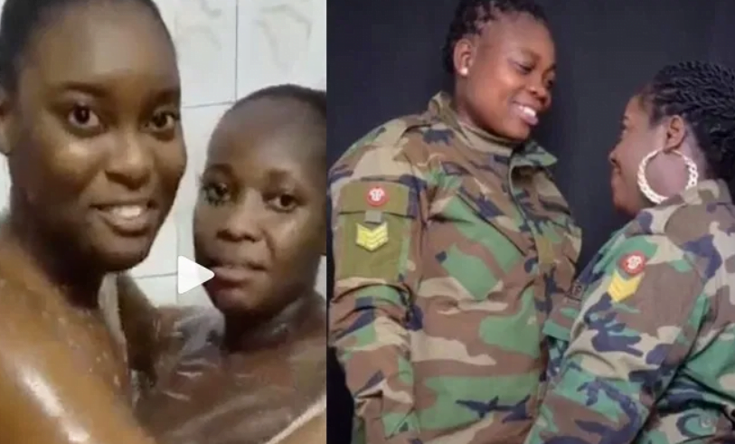 Bathroom video of Ghanaian soldier who is a lesbian surface (video)