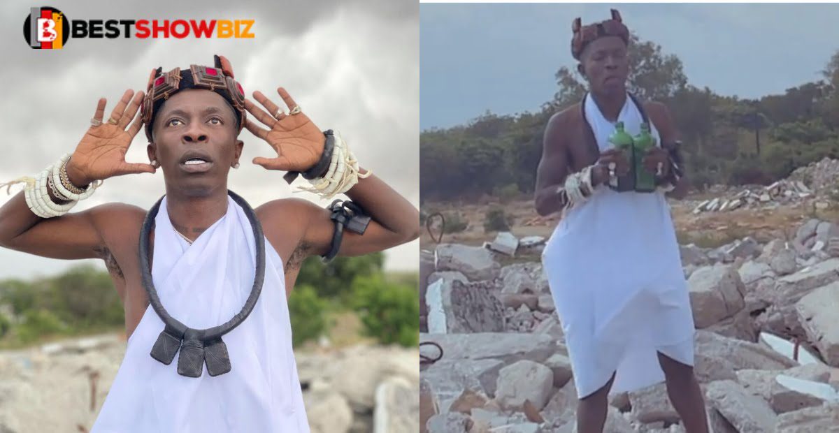 Shatta Wale takes over Nana Agradaa as he begins his new career as fetish priest - Video