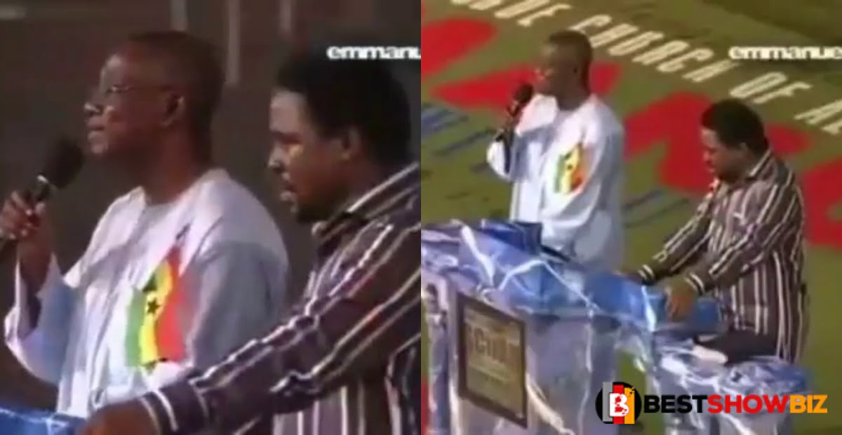 "Whatever happens to us let's give praise to God"- Video of Atta Mills giving sermon at TB Joshua Church