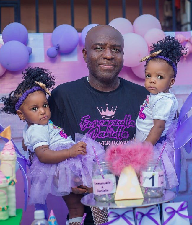 Twins party turns funeral as parents recount how they survived 3 years in the womb before they were born - Photos