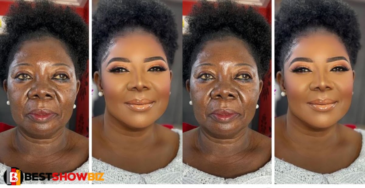 75-year-old Woman stuns the internet with her makeup transformation - Photos