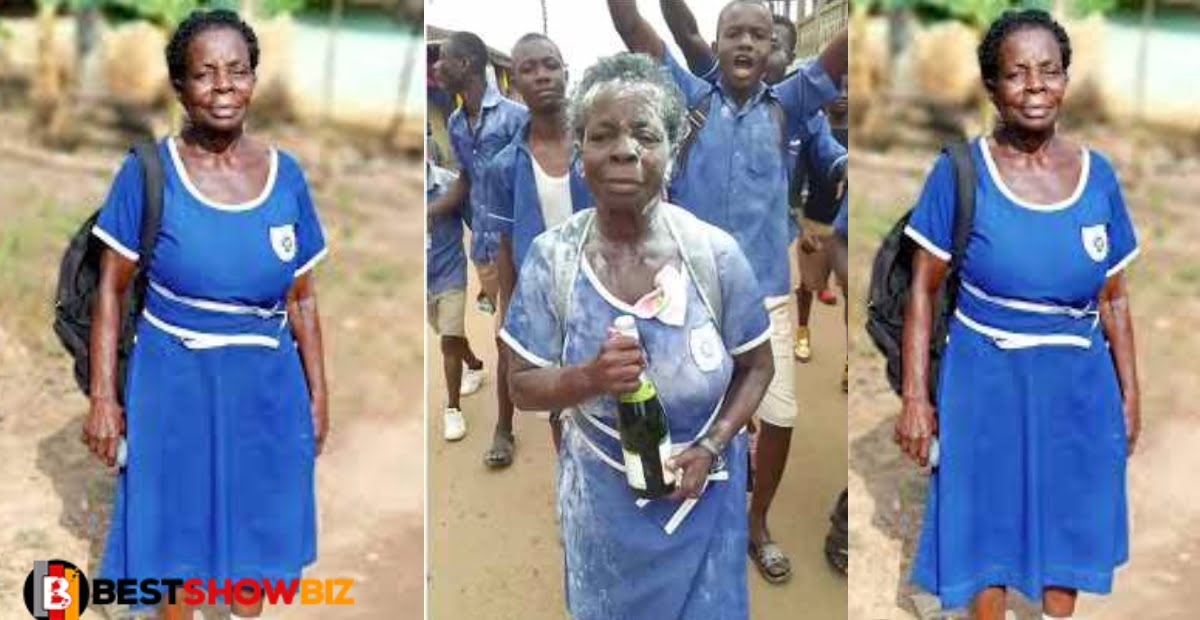 Remember The 57-Year-Old, Elizabeth Who Wrote The BECE Last Year, Where Is She Now?