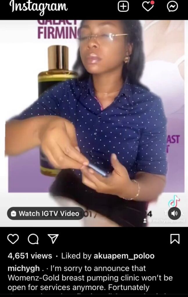 Michy reacts to accusations that she slept with Nam 1 for money to fix her bre@st
