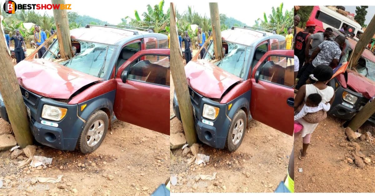 Netizens surprised as no one can explain how this accident occurred in Kumasi