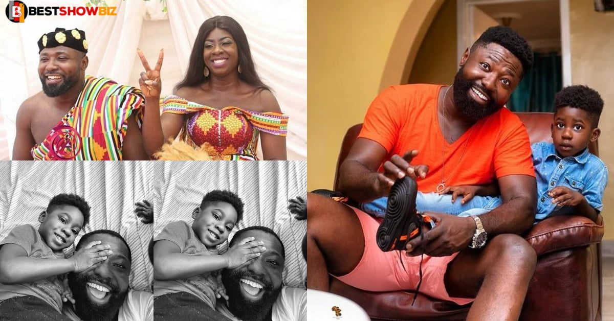 See more photos of the beautiful wife and son of Kumawood actor, Aduse Poku