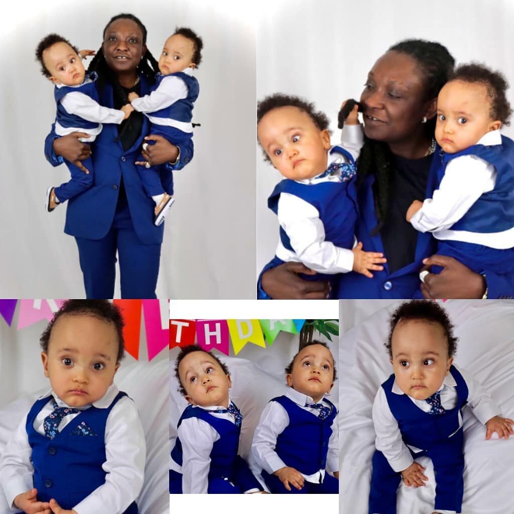 See how fast the twins of popular Ghanaian lesbian couple are growing - Photos