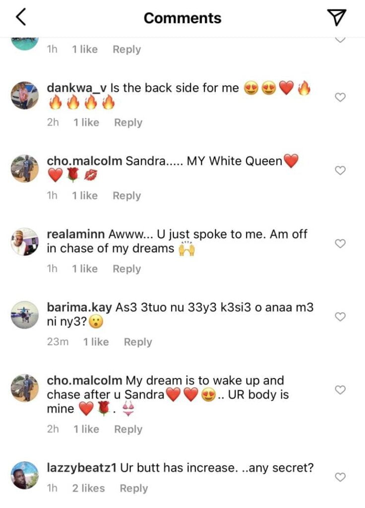 "Your Backside is the reason I work hard to make more money"- Fan tells Sandra Ababio