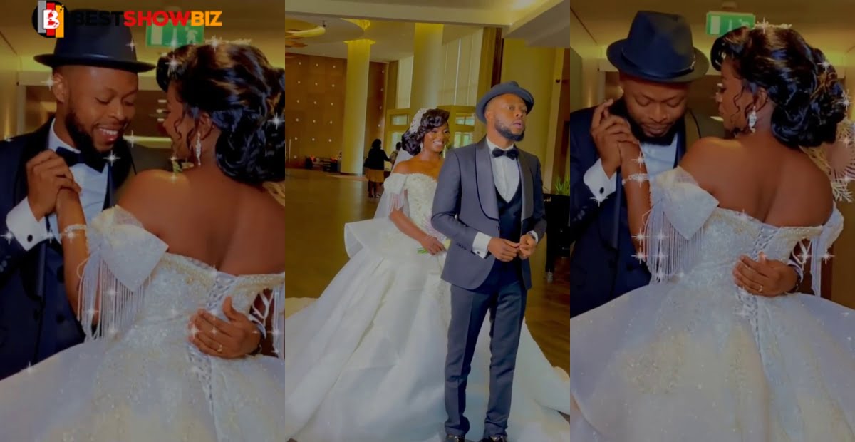 Finally! Ahuofe Patri ties the knot with Kalybos - First wedding video drops