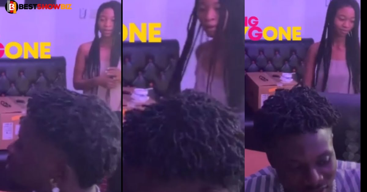 Beautiful video of Kuami Eugene and his housemaid Mary singing warm hearts on social media (video)