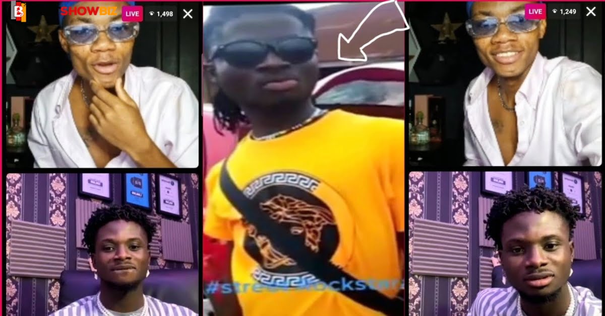 New Video of Kuami Eugene reacting to his look-alike who was chewing corn on the street