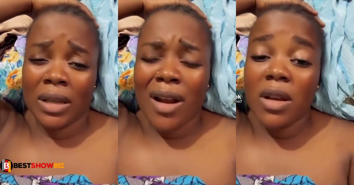 "Me tw3 shishi me"- lady cries as her sugar daddy gives her the chopping of her life (video)