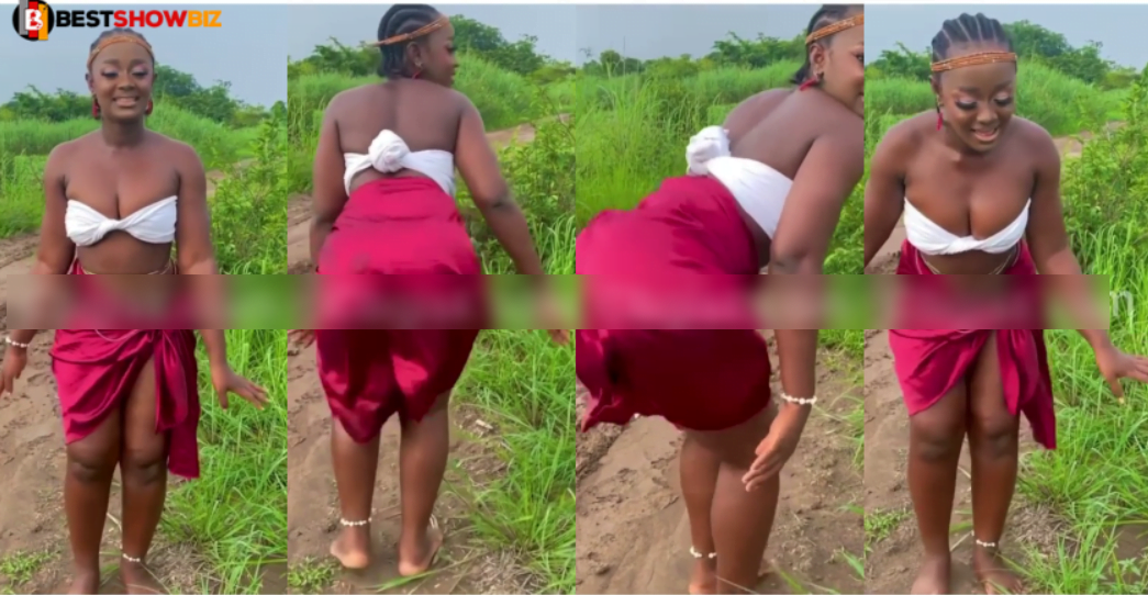 See what this Beautiful lady did that has gotten men on social media talking (video)