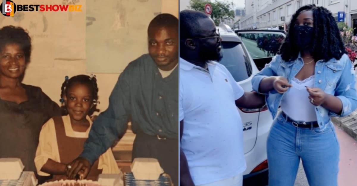 Dr. Louisa, Stonebwoy's wife meets her primary school french teacher after many years (video)