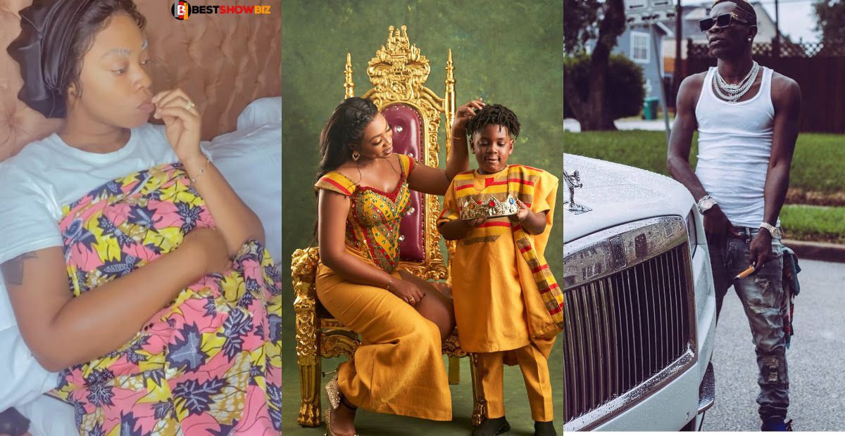 Shatta Wale doesn't pay fees? - Netizens ask Michy after she boldly claimed she pays son's school fees