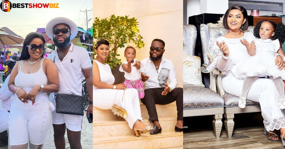 New beautiful photos of Nana Ama McBrown, Her Husband, and Baby Maxin show their love