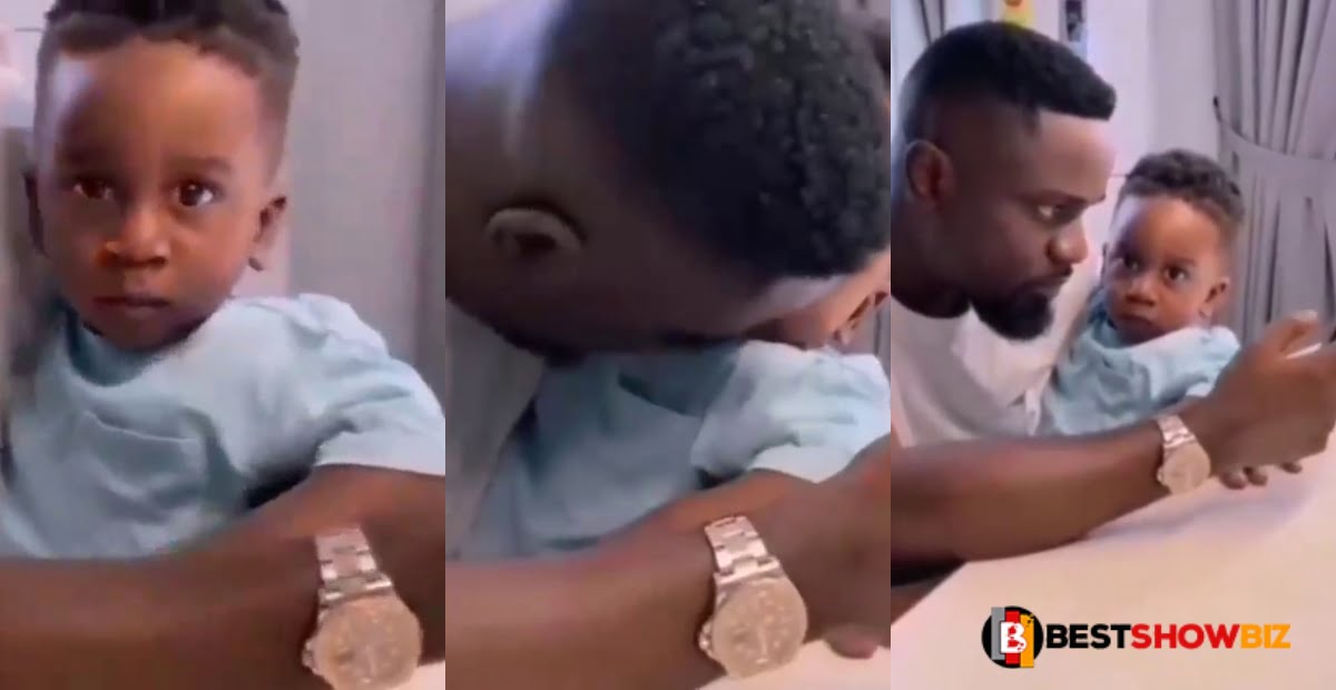Father gaols: New video of Sarkodie pampering his son pops up