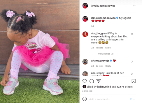 Akua GMB shares a picture of her daughter after Afia Schwarzenegger shaded her